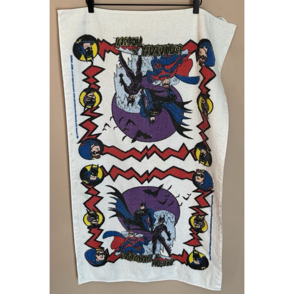 Jay Franco Batman & Robin DC Comics Beach Towel 23.25 X 39 Made In USA